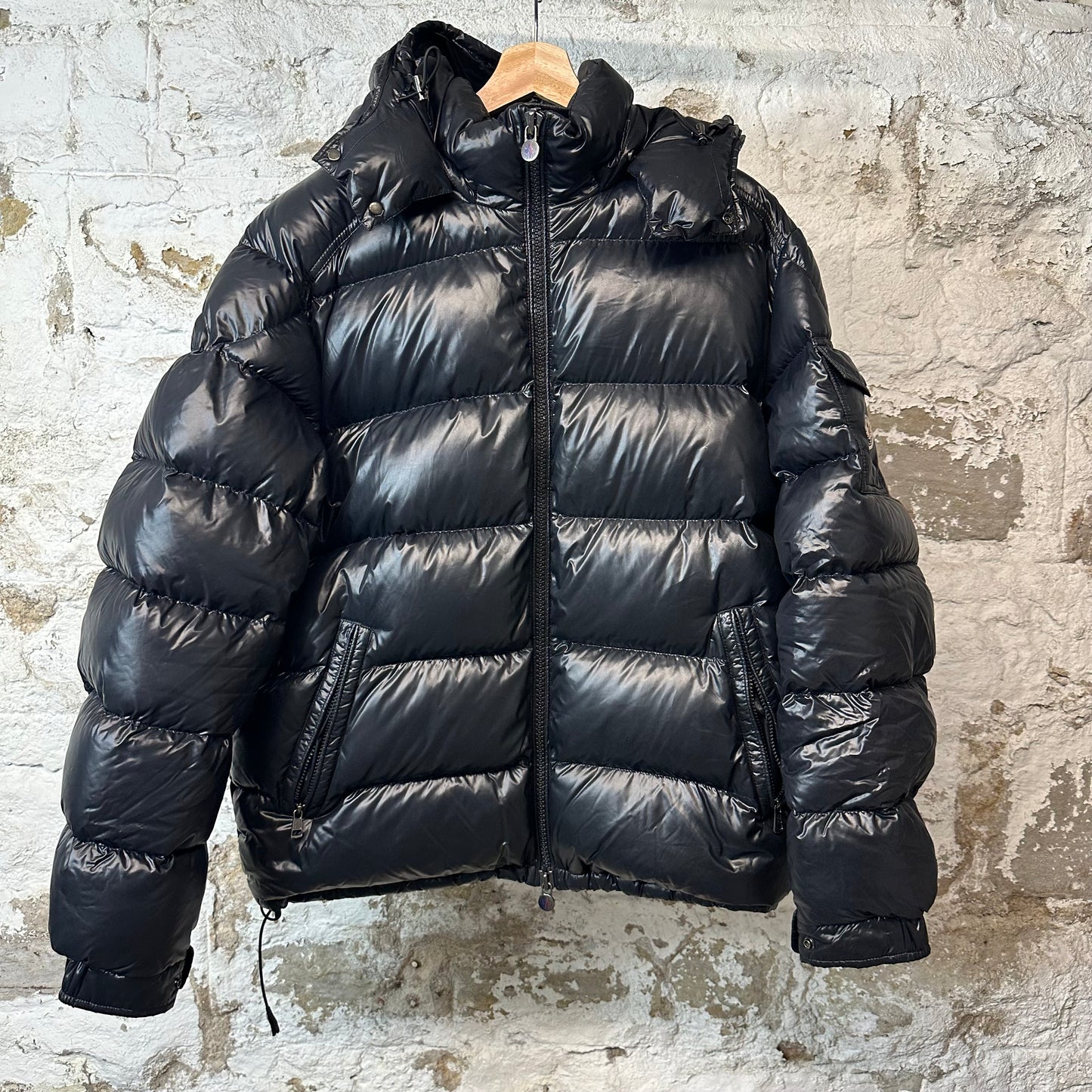 Moncler Maya Guibbotto Black Puffer Jacket Sz XL (6)