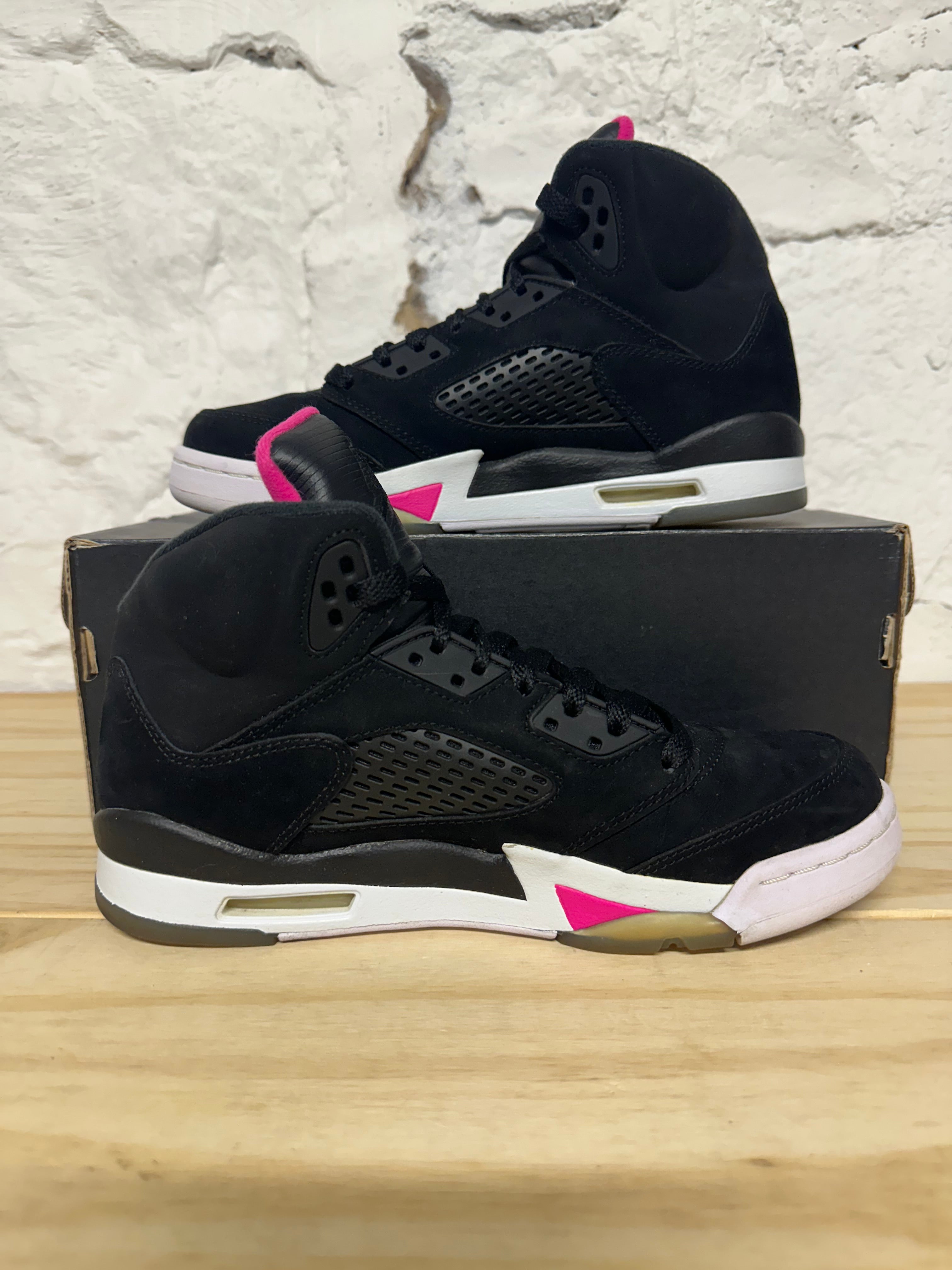 pink and black jordan 5