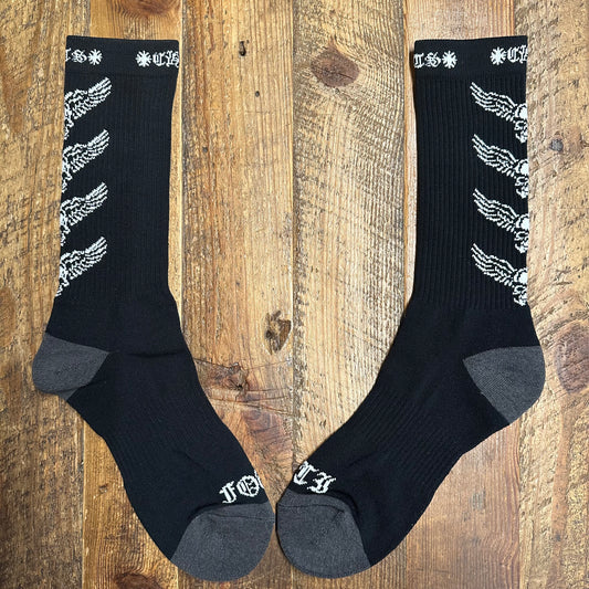 Chrome Hearts White Black Foti Socks DS