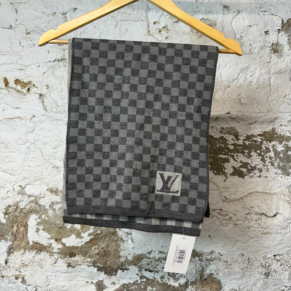 Louis Vuitton Grey Damier Scarf