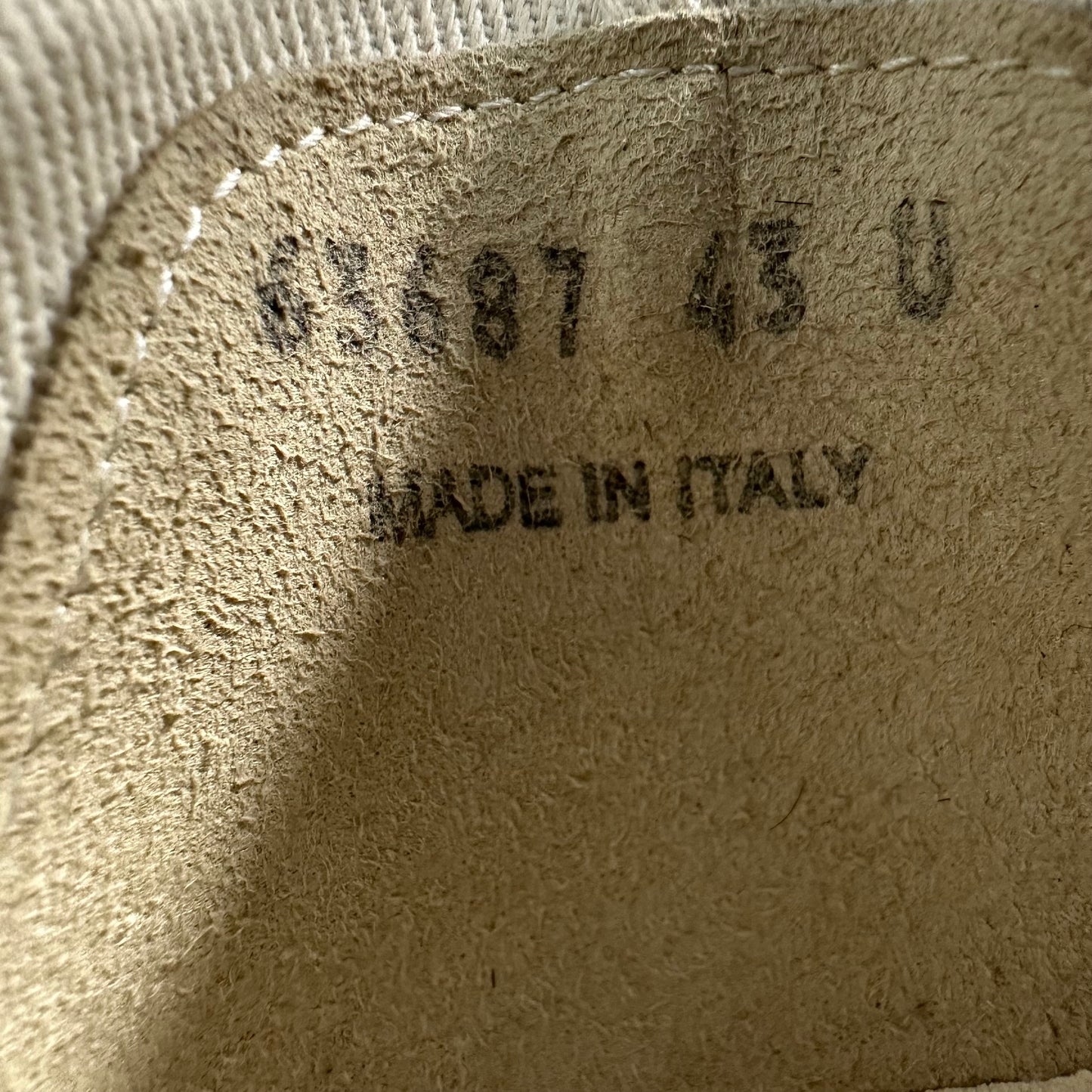 RIck Owens Brown Suede Milk Sneaker Sz 10 (43)