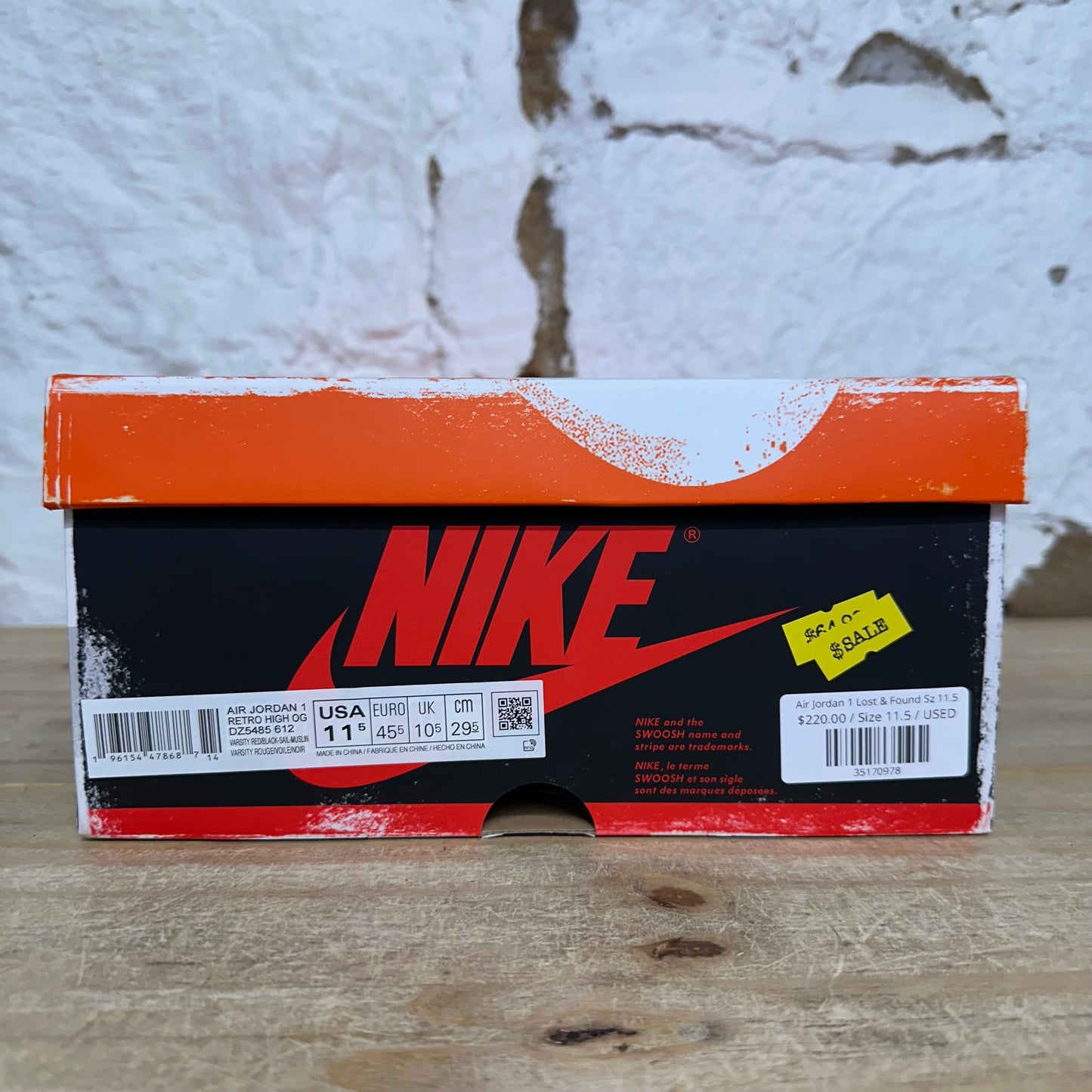 Air Jordan 1 High Chicago Lost and Found Sz 11.5