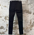 Amiri MX2 Black Patch Black Denim Jeans Sz 29