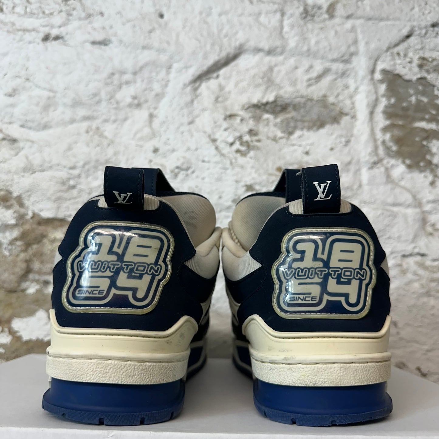 Louis Vuitton Navy White Skate Sneaker Sz 9.5 (8LV)
