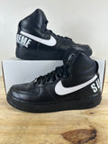 Nike Air Force 1 High Supreme World Famous Black Sz 9