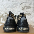 Burberry Arthur Tan Plaid Black Sneaker Sz 10 (43)