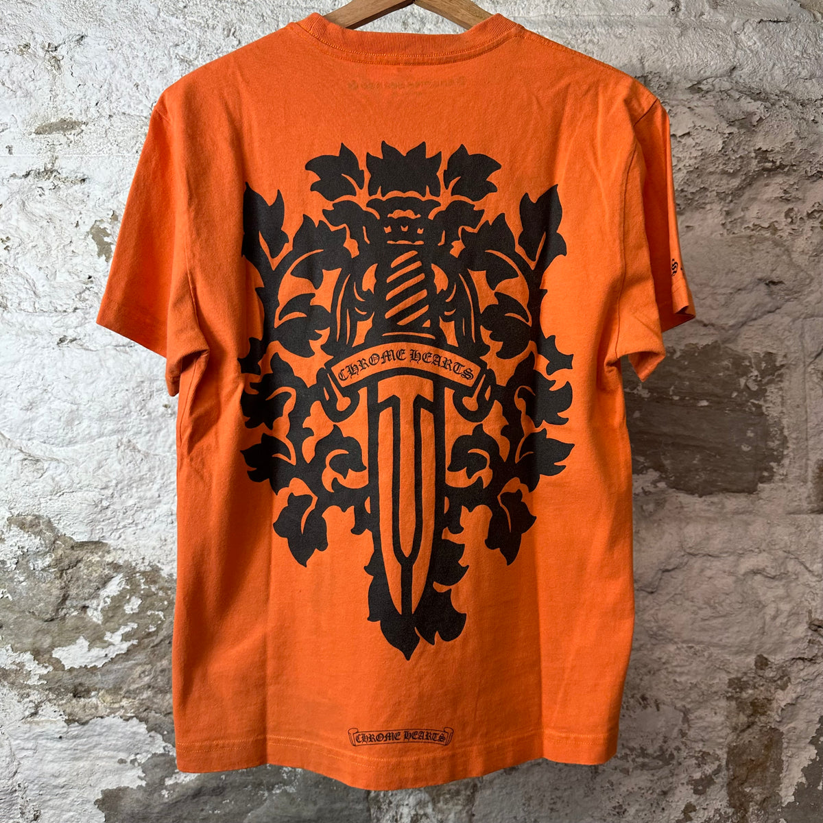 Chrome Hearts Matty Boy Vine Dagger Orange T-Shirt Sz S