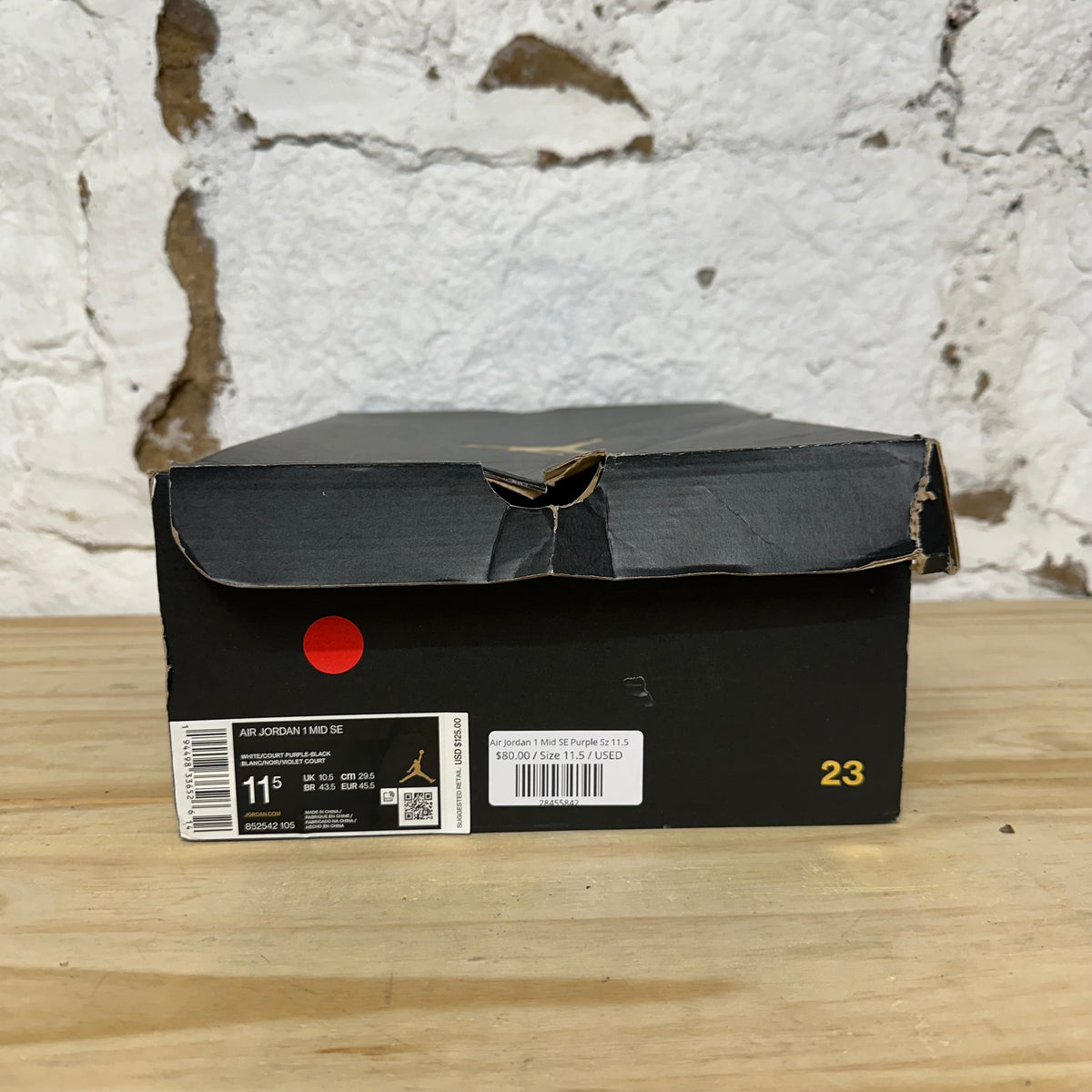 Air Jordan 1 Mid SE Purple Sz 11.5