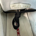 Prada Americas Cup Black Patent Grey White Sneaker Sz 10.5