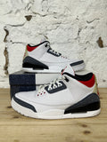 Air Jordan 3 Fire Red Denim Sz 12