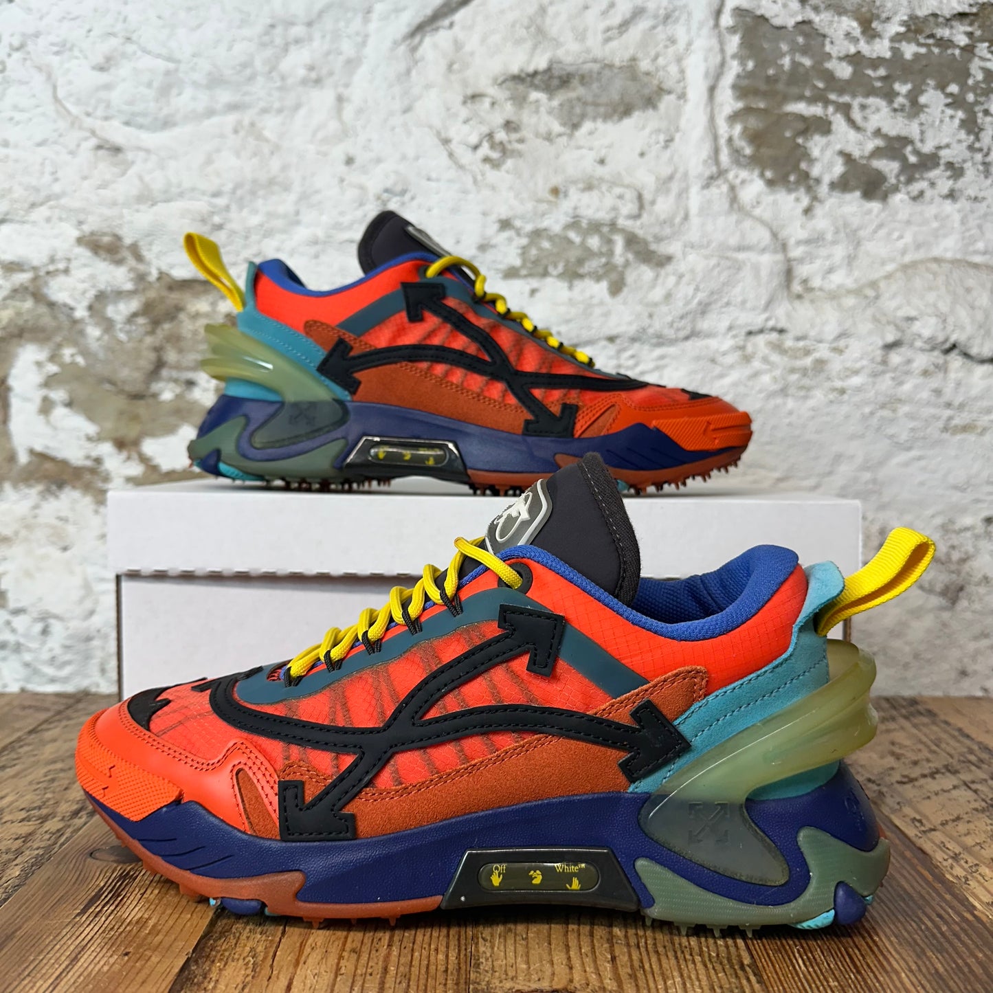 Off White ODSY 2000 Orange Blue Sneaker Sz 8 (41)