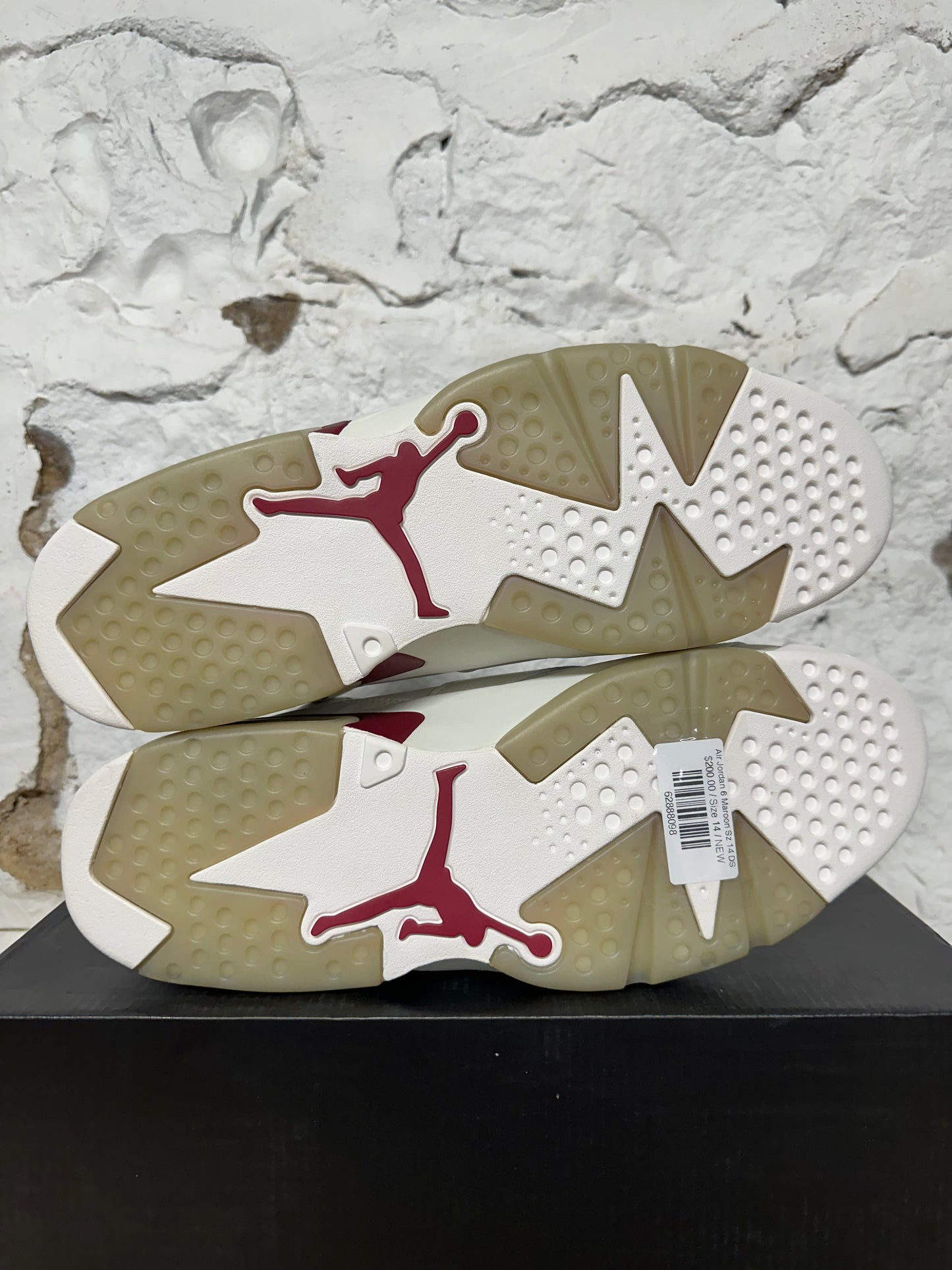 Air Jordan 6 Maroon Sz 14 DS
