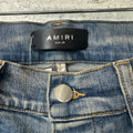 Amiri MX1 Quilted Patches Blue Denim Jeans Sz 29
