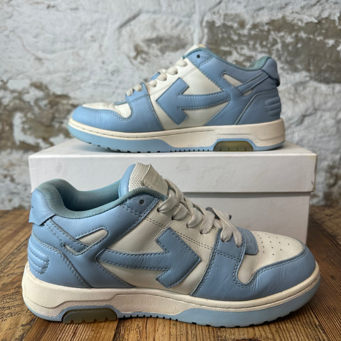Off-White Out Of Office Light Blue White Sneaker Sz 6.5 (39)