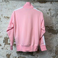 Palm Angels Pink White Track Jacket Sz S