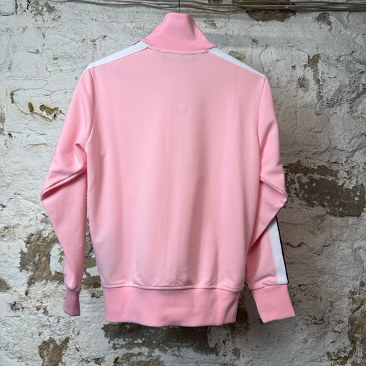 Palm Angels Pink White Track Jacket Sz S