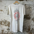 Chrome Hearts Red Horseshoe Cemetery White T-Shirt Sz L