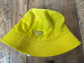 Prada Renylon Yellow Bucket Hat Sz XL