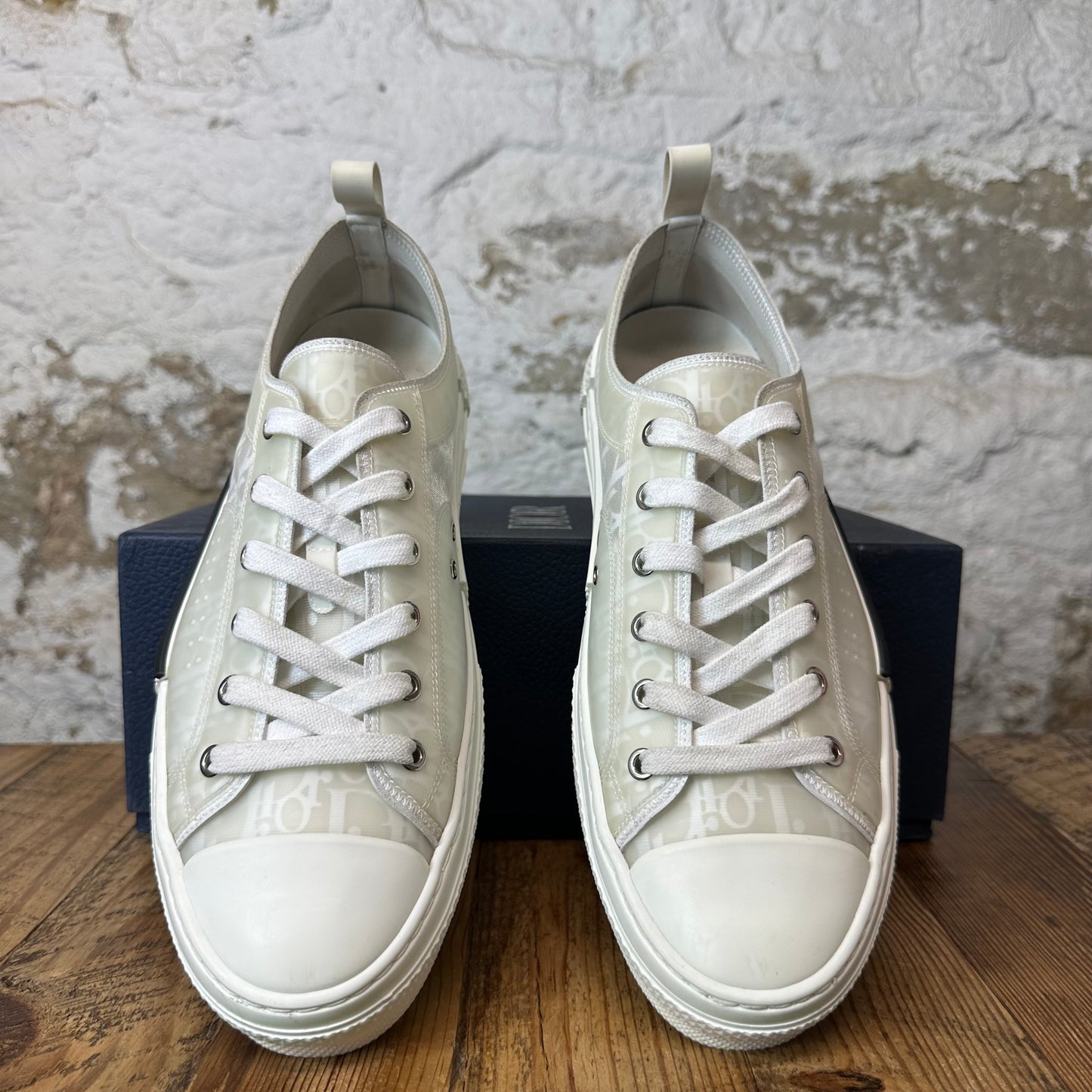 Dior B23 Low White Oblique Sneaker Sz 10 (43)