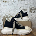 Rick Owens Jumbo Lace Abstract Black Milk Sneaker Sz 10.5 (43.5)