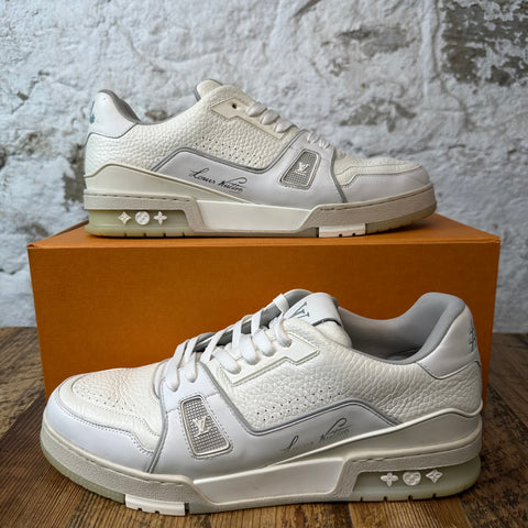 Louis Vuitton White Cream Trainer Sz 11 (9.5LV)