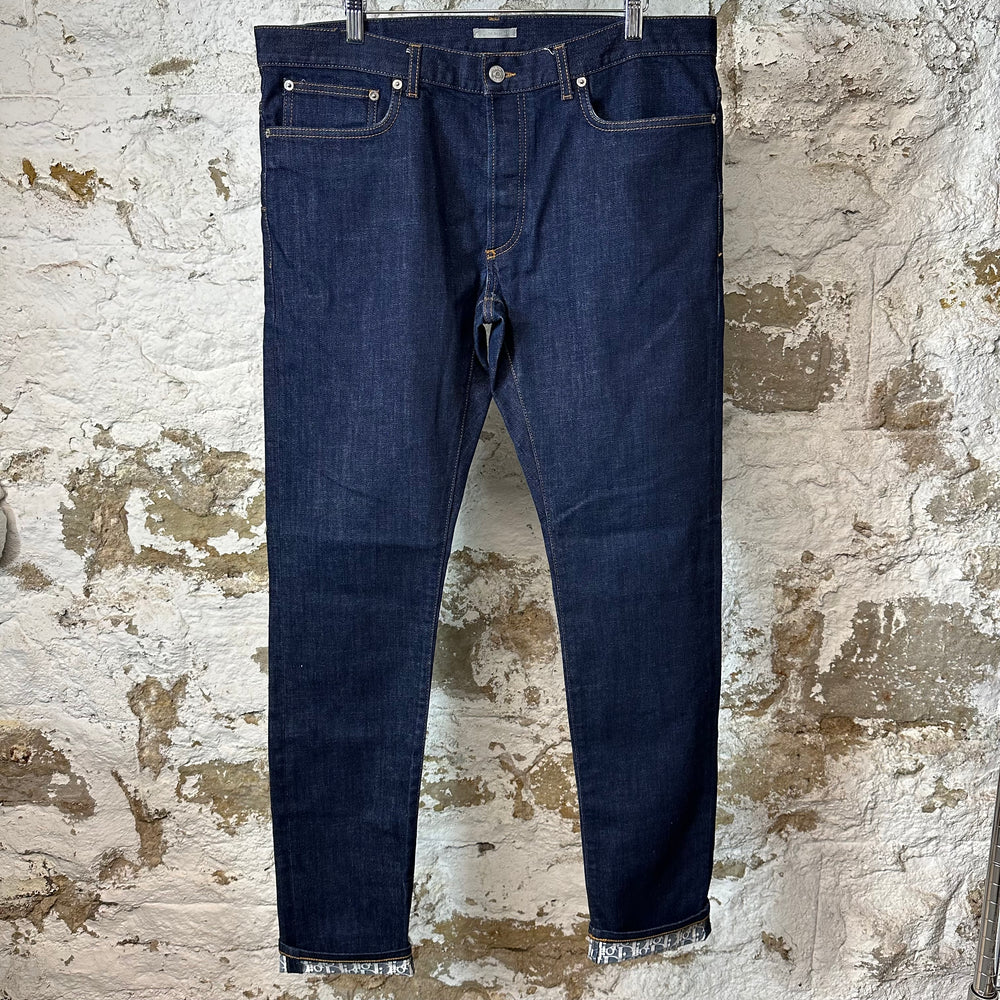 Dior Oblique Raw Denim Jeans Sz 36