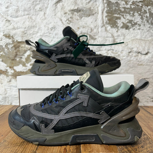 Off White ODSY 2000 Black Green Sneaker Sz 11 (44) No Box