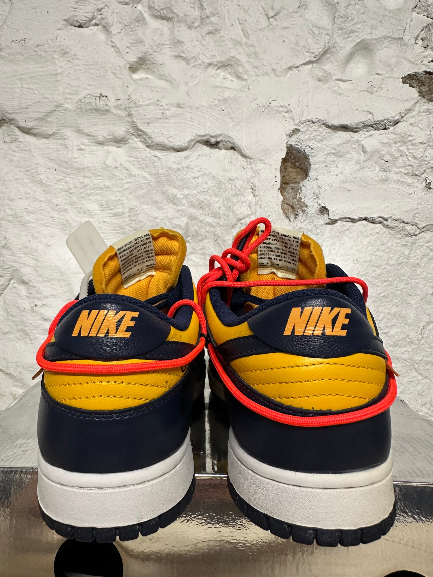 Nike Dunk Low Off-White University Gold Sz 10.5