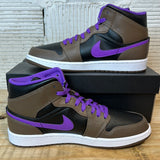 Air Jordan 1 Mid Purple Mocha Sz 10 DS