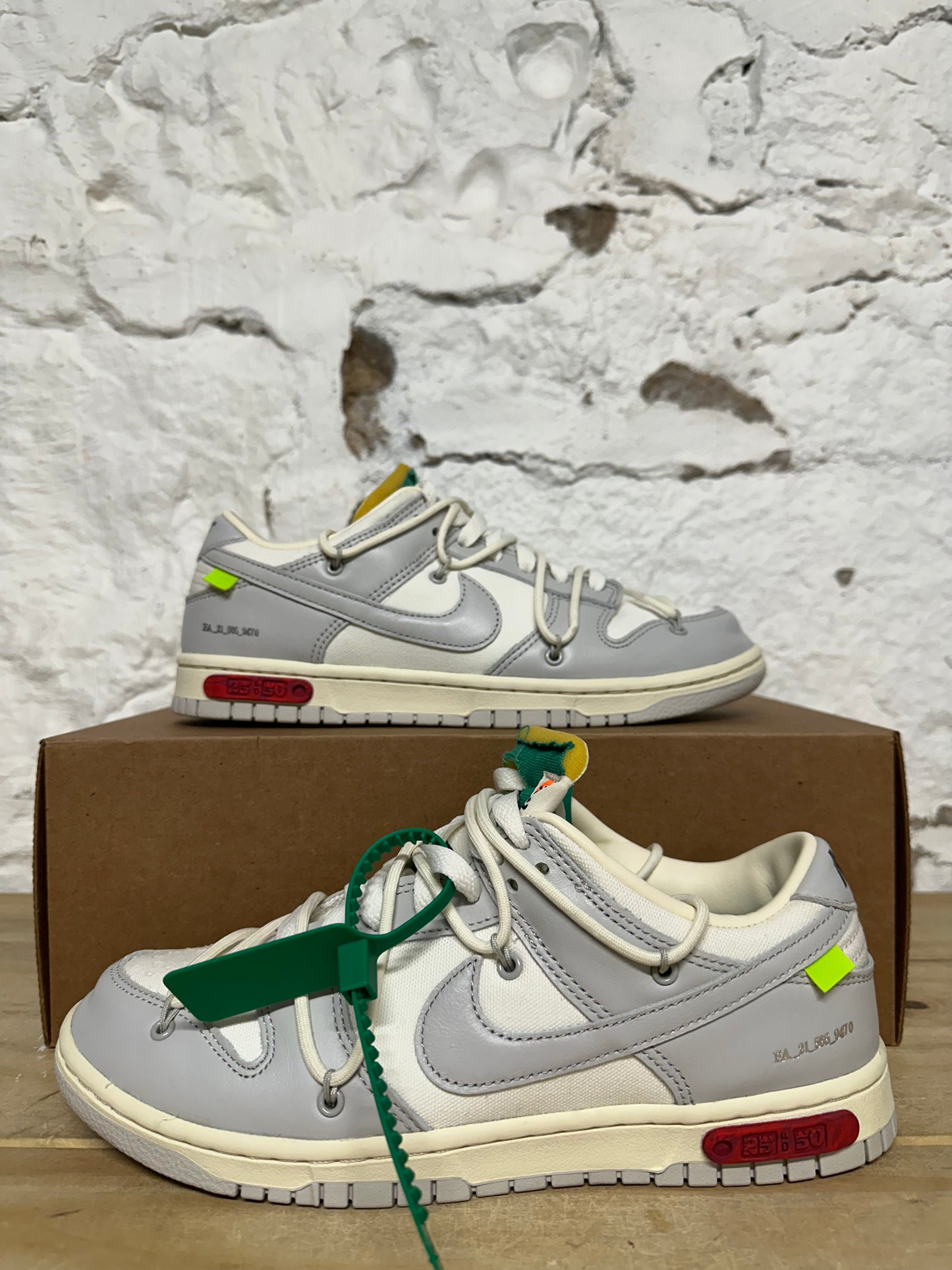 Nike Dunk Low Off-White Lot 25 Sz 8.5