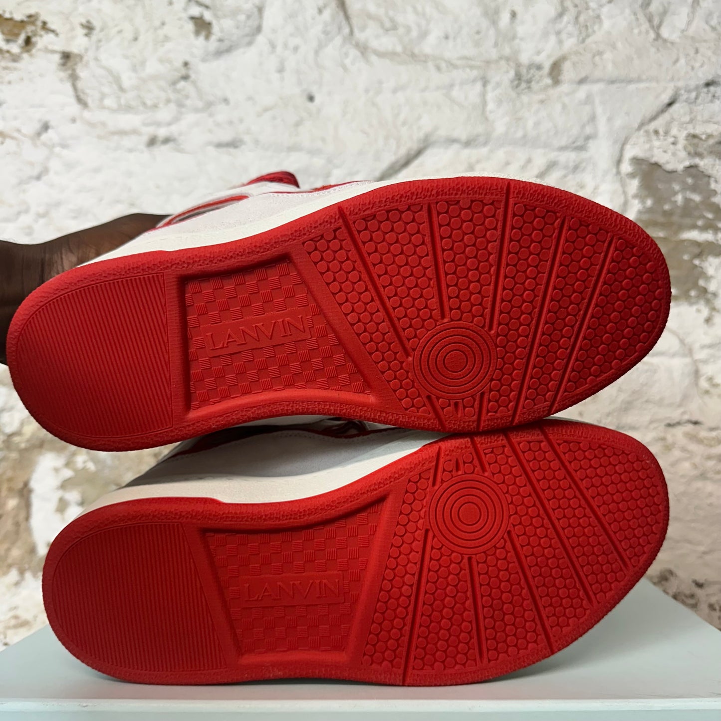 Lanvin Curb Red White Sneaker