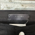 Amiri MX2 Black Patch Black Denim Jeans Sz 33