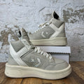 Rick Owens High TURBOWPN Grey Cream Sneaker Sz 9