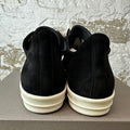 Rick Owens Jumbo Lace Black Suede Milk Sneaker DS