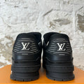 Louis Vuitton Triple Black Trainer Sneaker Sz 12.5 (11LV)