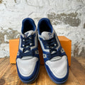 Louis Vuitton Blue Grey Trainer Sneaker Sz 10 (8.5LV)