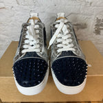 Christian Louboutin Navy Stripe Spike Sneaker Sz 12 (45)