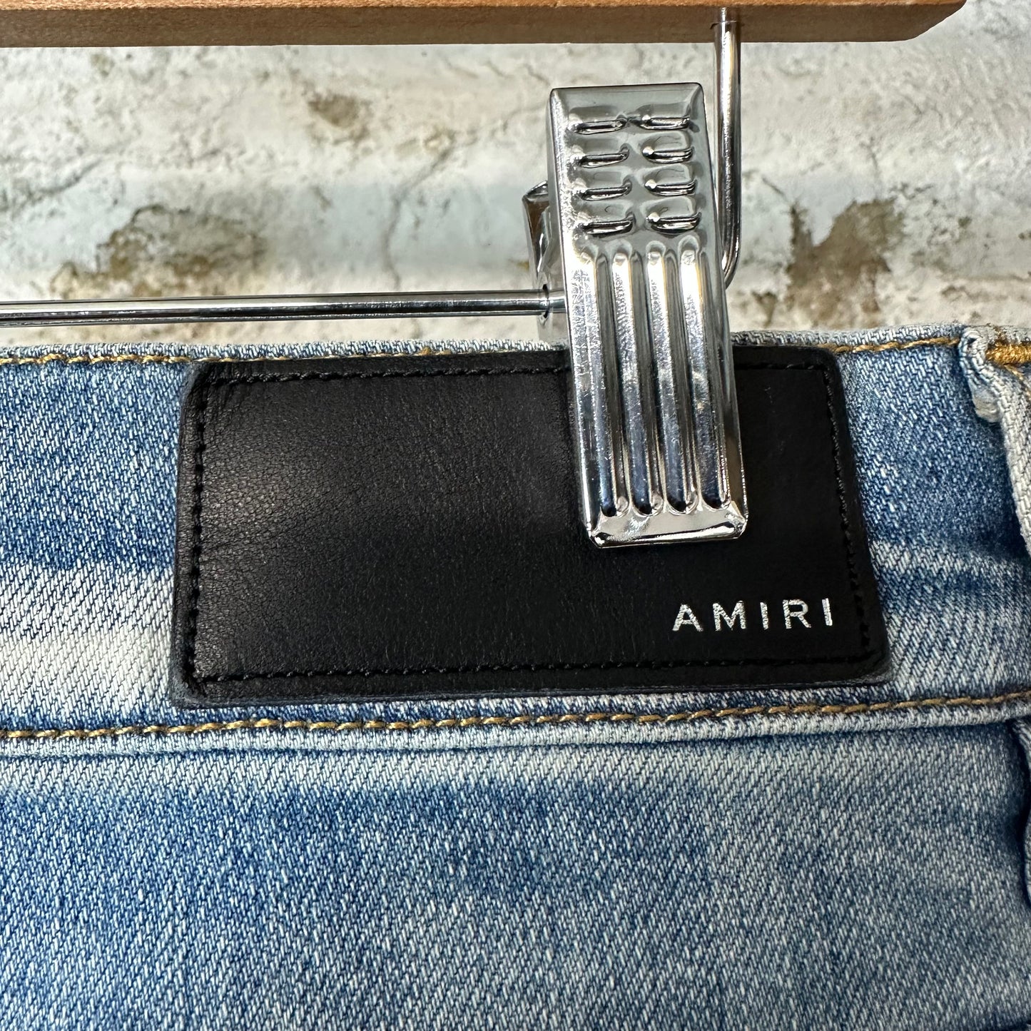 Amiri Plain Blue Denim Jeans Sz 32
