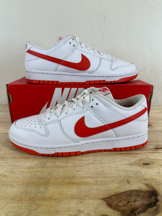 Nike Dunk Low White Picante Red Sz 9