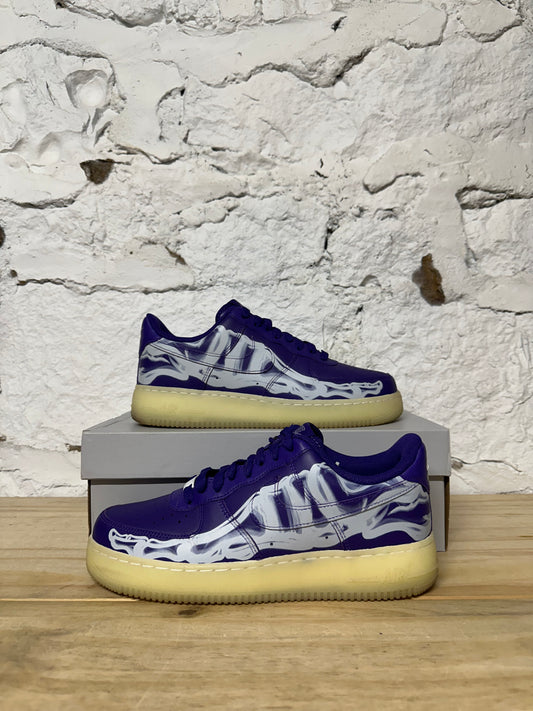 Nike AF1 Purple Skeleton Sz 9