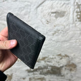 Gucci Black Nylon Monogram Bifold Wallet