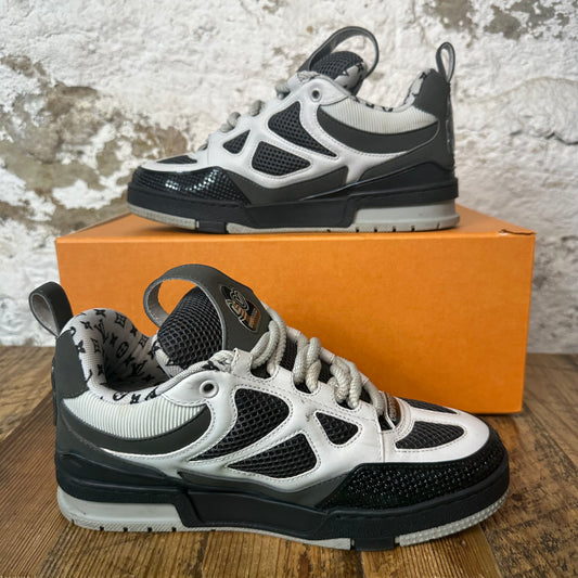 Louis Vuitton Gray Black Skate Sneaker Sz 6.5 (5LV)