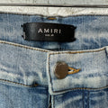 Amiri MX2 Brown Paisley Blue Denim Jeans Sz 29