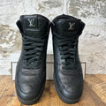 Louis Vuitton High Black Monogram Rivoli Sneaker Sz 12.5 (11LV)