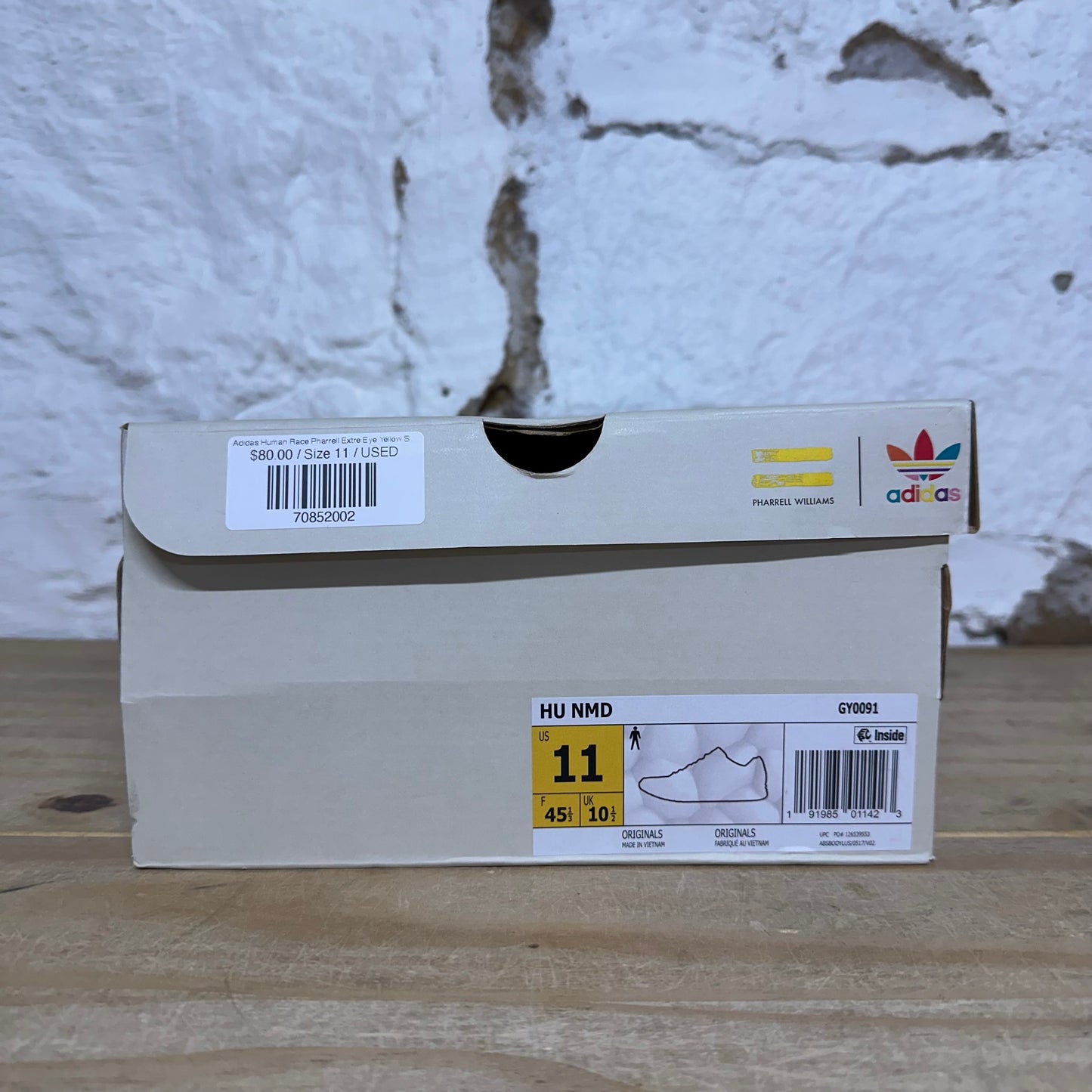 Adidas NMD Human Race Pharrell Extre Eye Yellow Sz 11