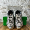 Bottega Veneta Silver White Orbit Sneaker Sz 5 (37)