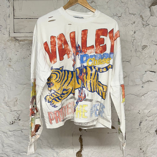 Vale Dream Chaser White L/S T-Shirt Sz M