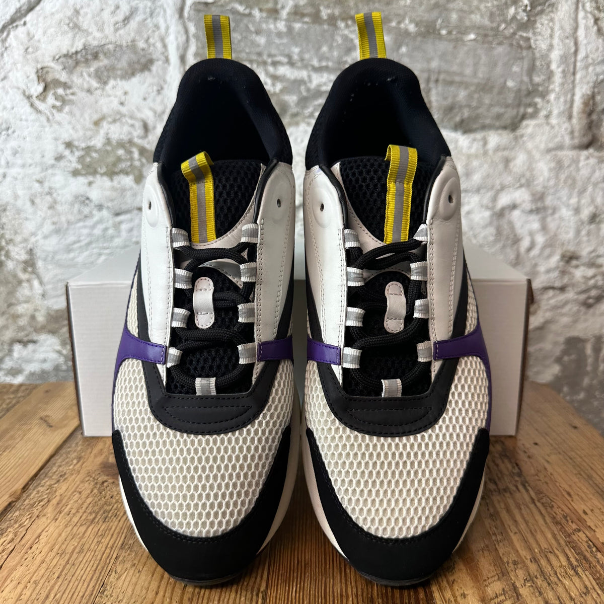 Dior B22 White Black Purple Sneaker Sz 13 (46)