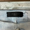 Amiri MX1 Blue Leather Mineral Wash Denim Jeans Sz 32