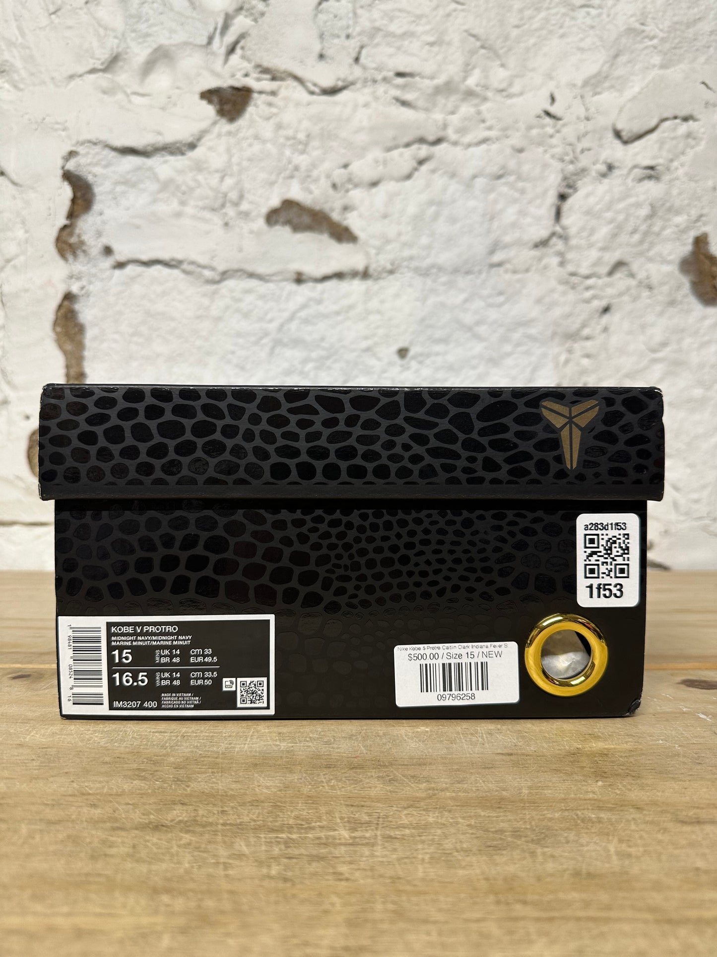 Nike Kobe 5 Protro Caitlin Clark Indiana Fever Sz 15 DS